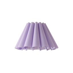 ValueLights Lauren Lilac Pleat Scallop Edge Taper Ceiling Shade and Bulb