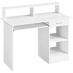 Yaheetech Office Computer Desk with Keyboard Tray