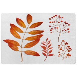 Orange Autumn Leaves Rug Multi