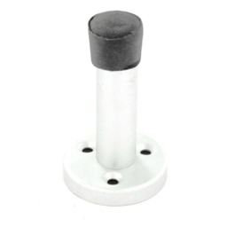 Securit Aluminium Projection Doorstop White White/Black 63mm 1