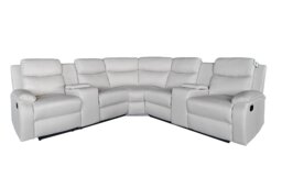 Ravello Recline 5 Seater in Grey or Cream Silver One Size