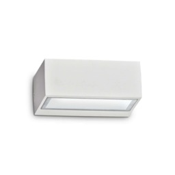 Outdoor Twin Up Down Wall Light White IP44, G9