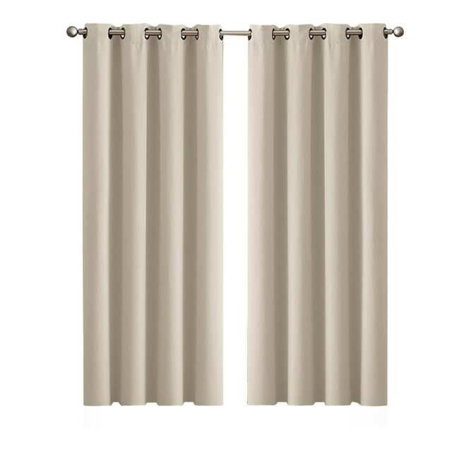 Marlow Blackout Curtains Window Curtain Draperies Pair Eyelet Bedroom Decor White