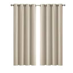 Marlow Blackout Curtains Window Curtain Draperies Pair Eyelet Bedroom Decor White