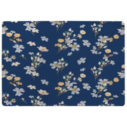 Blue & Yellow Bunches Rug Multi
