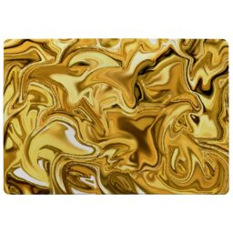 Golden Liquid Rug Multi