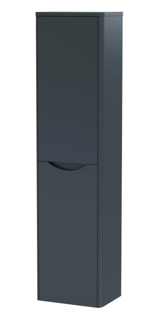 Balterley Arch Bathroom Wall Hung 2 Door Tall Unit Grey Dark Grey 1