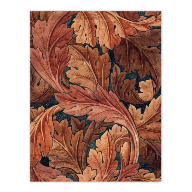 "Acanthus Leaves Pattern Vintage Wall Art Print William Morris 18x24"""