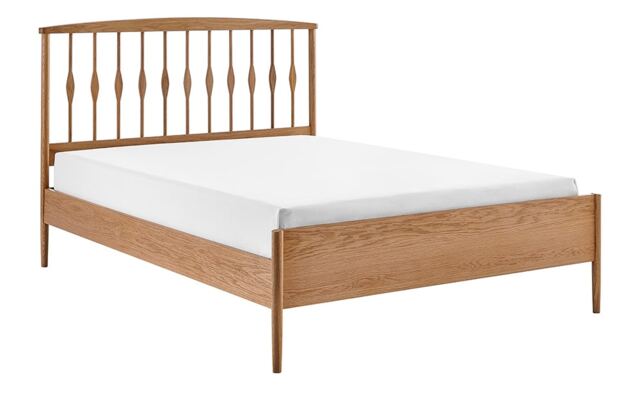 6ft Super King Real Oak Wood Wooden Bed Frame.Modern, Contemporary, Spindle Design