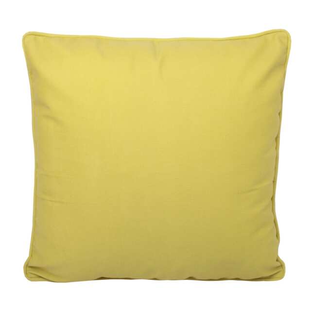 Fusion Plain Dye Filled Cushion Ochre