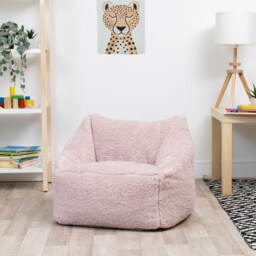 Kids Teddy Bear Armchair Bean Bag Childrens Bean Bags Pink Pink M 1