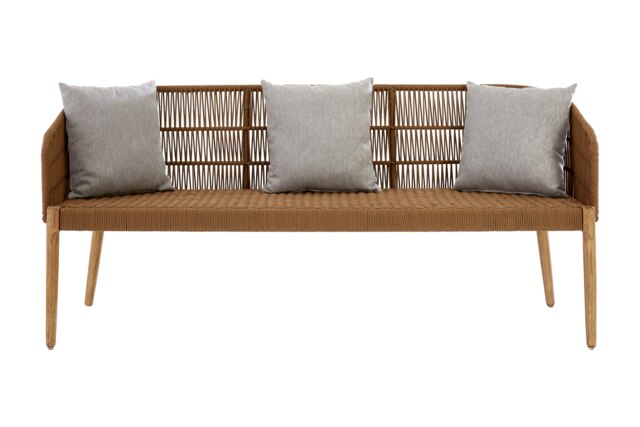 Interiors by Premier 3 Seat Grey Sofa, Improves Body Posture Bedroom Sofa, Built to Last Couch Sofa, Easy to Clean Lounge Sofa Cream Three Seater