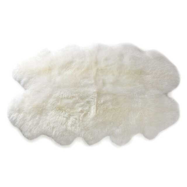 Living and Home Irregular Shaped Super Soft Shaggy Area Rug