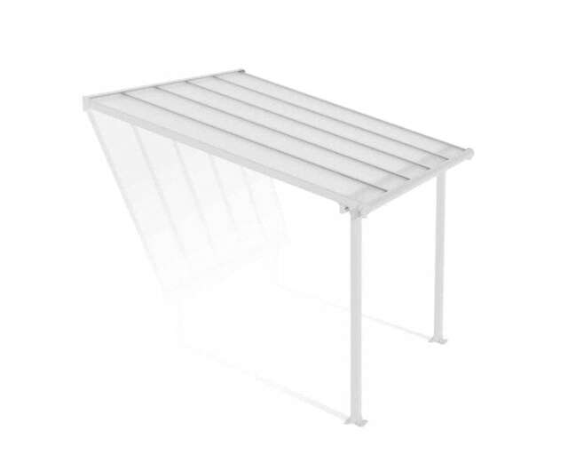 Patio Cover Olympia 3 x 3.05 Clear - Polycarbonate - L307 x W300 x H305 cm - White White