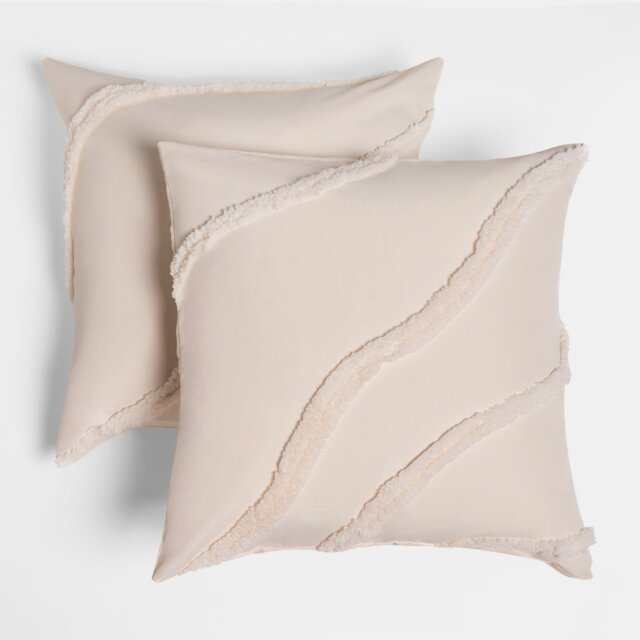 OHS 2 x Tufted Contour Cushion Cover Luxury Modern