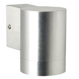 Nordlux Tin Outdoor Wall Light Silver Aluminium Solar GU10 Sensor Weatherproof - Mains Powered, IP54