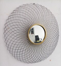 Modern Mirror - L3 x W85 x H85 cm Grey