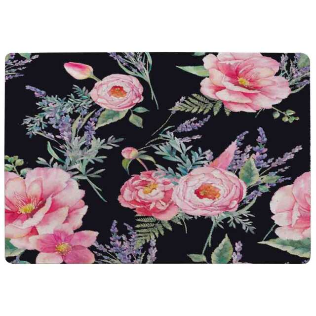 Watercolour Painting Of Flowers Rug Multi