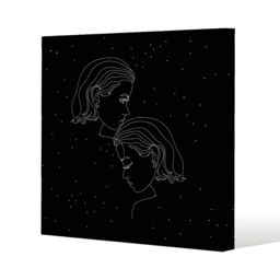 Gemini zodiac sign (canvas) Cream