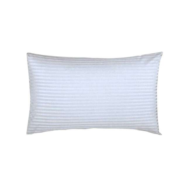 Belledorm 540 Thread Count Satin Stripe Housewife Pillowcases (Pair) - White - One Size