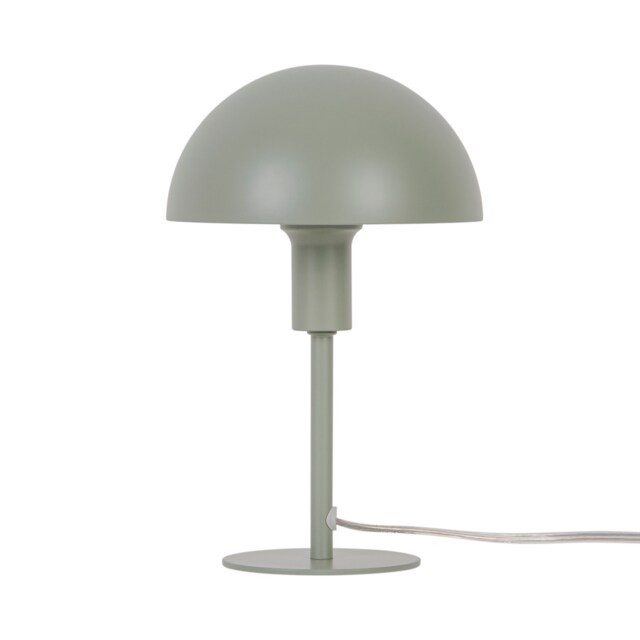 Nordlux Ellen Indoor Table Lamp Green Metal E14 Dome Shade - Mains Powered, IP20 Green Dustgreen