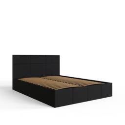 End Lift Ottoman Storage Bed Small Double Black Black Black