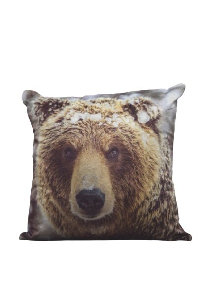 Big Bear Cushion Cover with Cusion Pads (43x43 cm) Multi Multi 43 x 43 cm 1