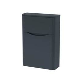 Balterley Arch Bathroom Floor Standing Concealed Cistern Toilet Unit Grey Satin Soft Black 1