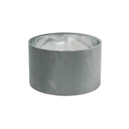 ValueLights Reni Small Grey Velvet Chrome Shade and Bulb