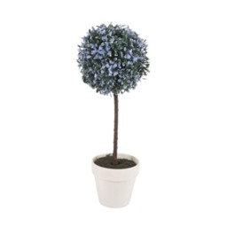 27cm Decorative Artificial Ball Plant -1-2 Pack Blue Blue & Set of 1 1