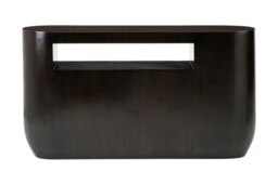 Functional Design Oblong Console Table, Oblong Design Console Table For Hallway , Durable Sofa Table Brown