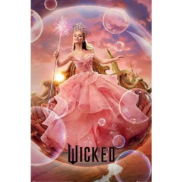 Wicked Glinda Paper Poster - Pink - One Size Pink