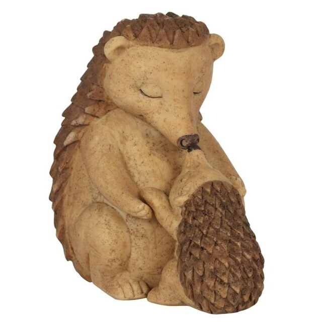 Something Different Animal Families Hedgehog Ornament - Brown - One Size