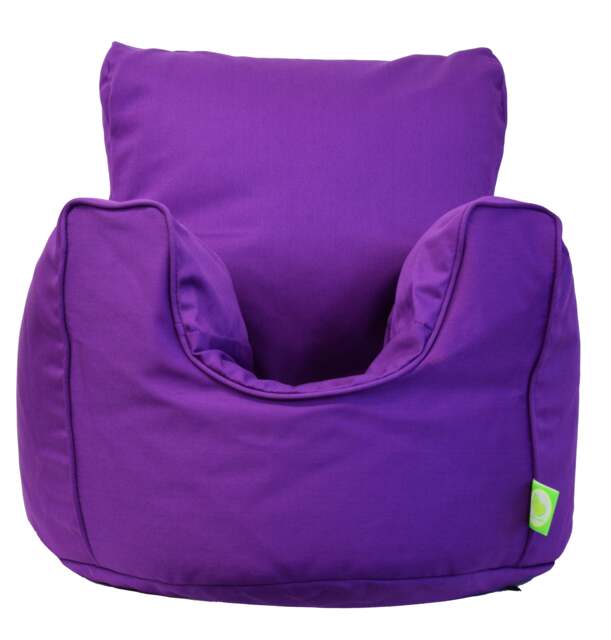 Bean Lazy Purple Cotton Bean Bag Armchair Toddler Size
