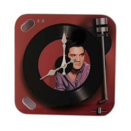 Iconic Collection Record Player Wall Clock Red