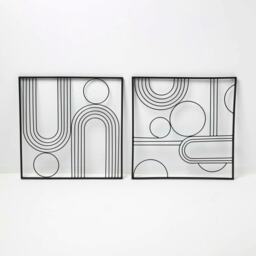 Homescapes Decorative Metal Wall Art, Living Room Wall Decor Metal Wall Art