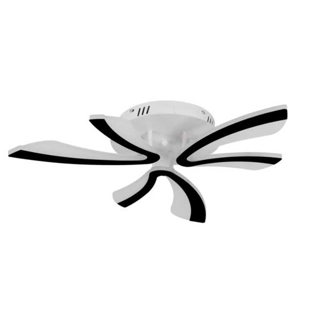 LED Ceiling Light Dimmable Chandelier Black Frame With Remote 60cm