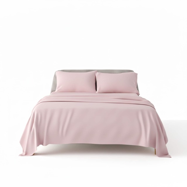 Flannelette Cotton Duvet Cover Set Soft Brushed Warm Bedding Set Pink Single