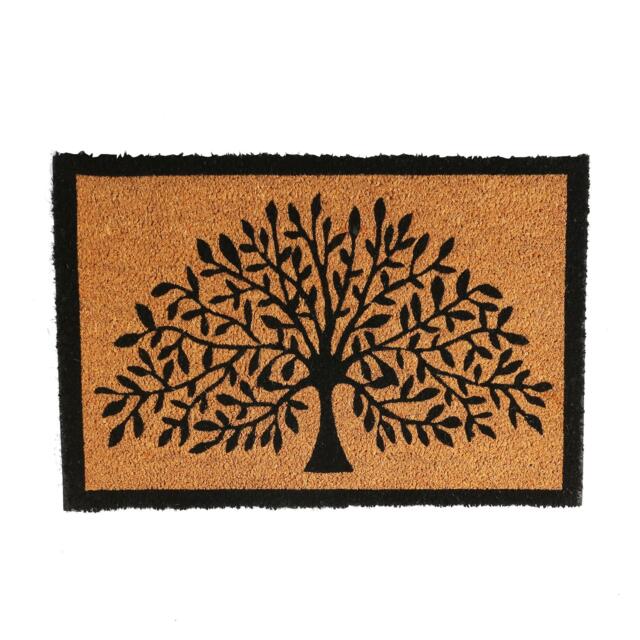 Nicola Spring Coir Door Mat - 60cm x 40cm - Tree of Life