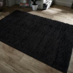 Home Republic Majestic Shaggy Rug - 120 x 170 Black