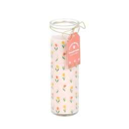 Something Different French Tulip Tube Candle Pink Pastel Pink/Yellow/Orange One Size 1