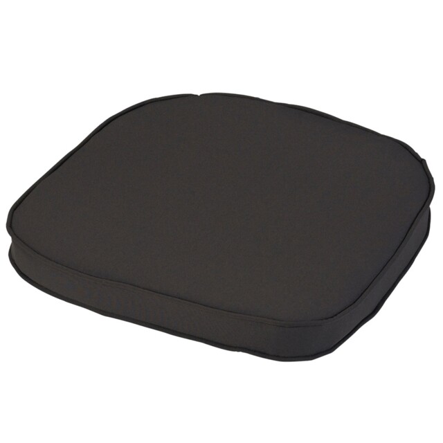 Standard D Pad Outdoor Garden Furniture Cushion - L41 x W38 cm - Charcoal Grey Grey