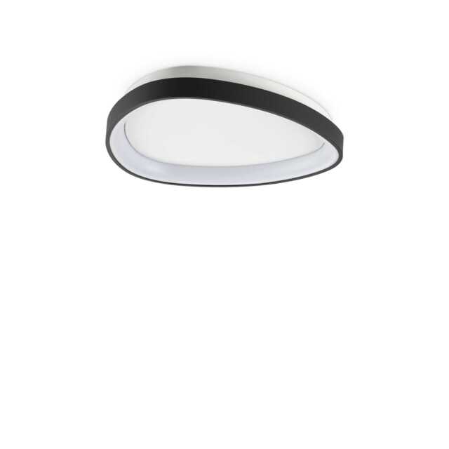 Gemini 42cm ON-OFF Integrated LED Semi Flush Light Black 3000Lm 3000K