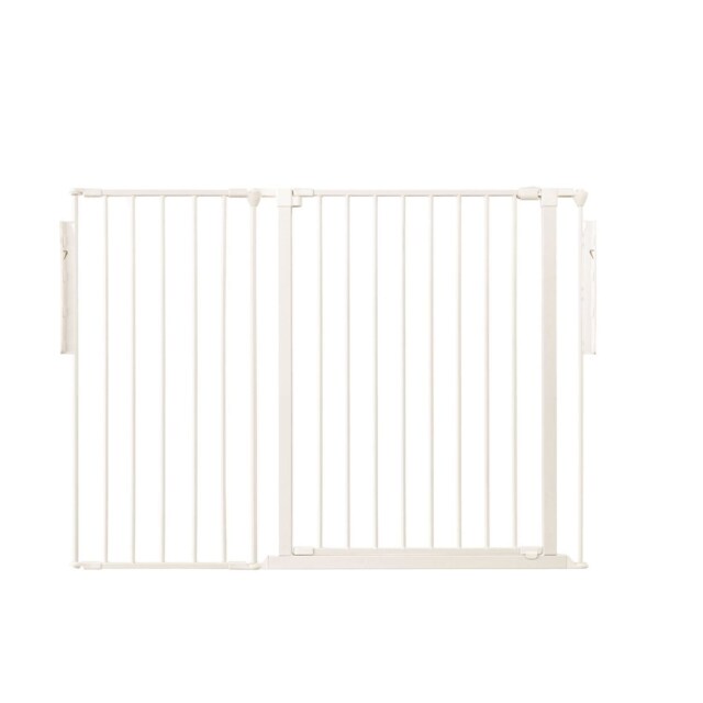 Safetots Premium Extra Tall Room Divider, up to 128cm Wide, White, 105cm Tall, Multi Panel Barrier for Baby and Toddler White