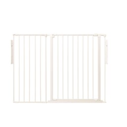 Safetots Premium Extra Tall Room Divider, up to 128cm Wide, White, 105cm Tall, Multi Panel Barrier for Baby and Toddler White