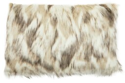 Bosie Lamina Natural Rectangular Fur Cushion Cream