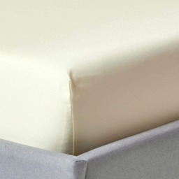 Homescapes Cream Egyptian Cotton Fitted Sheet 1000 TC, King Cream King