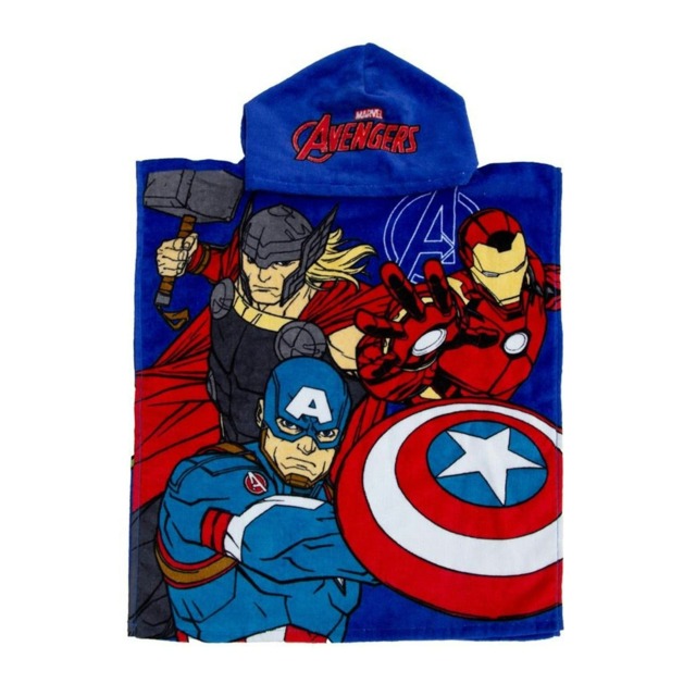 Marvel Avengers Childrens/Kids Lets Go Hooded Towel - Multicoloured - One Size Multi One size