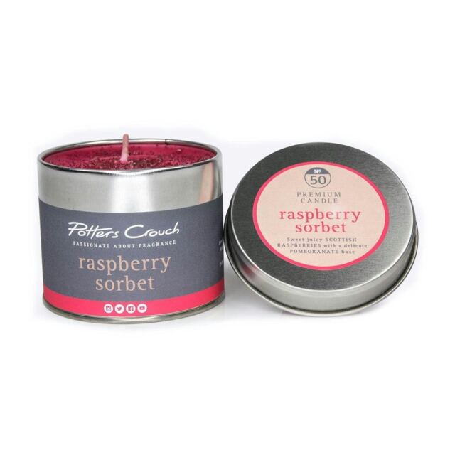 Potters Crouch Scented Candle in Tin - Raspberry Sorbet Multi