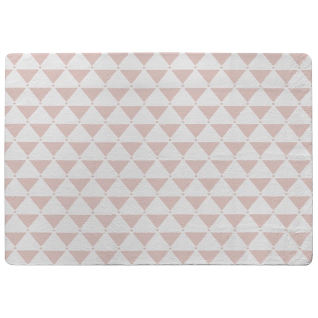 Pink Triangles Rug Multi